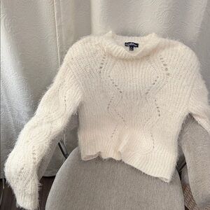 Freshman Cream Cowl Neck Sweater
